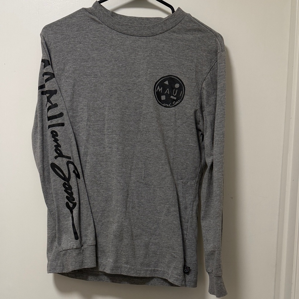 Maui and Sons Charcoal Long Sleeve Tee